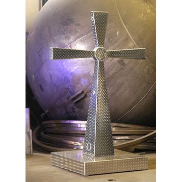 Diamond Plate Cross