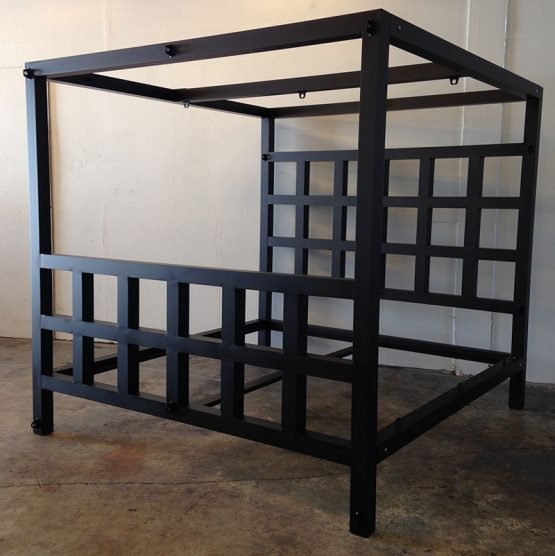 King Size Window Pain Bed ( Powder Coat finish )